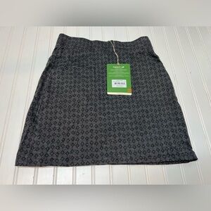 Toad & Co Samba Luna Skirt Gray Printed Small Title Nine Organic Cotton NEW 356
